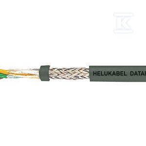 Przewód bezhalogenowy do przesyłu danych, ekranowany DATAFLAMM®-C 12×0,14 mm2 szary, żyły kolorowe wg DIN 47100 52371