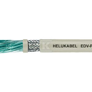 Przewód PE/PVC do przesyłu danych, parowany, podwójnie ekranowany EDV-PIMF-CY 4x2x1,5 mm2 szary, żyły kolorowe wg DIN 47100 43547