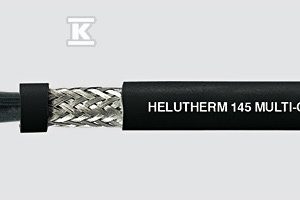 Przewód sterowniczo-zasilający bezhalogenowy, odporny na wysokie temperatury, ekranowany HELUTHERM® 145 MULTI-C 7×10 mm2 czarny, żyły czarne numerowane wg DIN VDE 0293-334 52292
