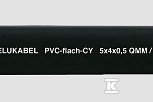 Przewód PVC płaski, ekranowany PVC-flat-CY-OB 4x4x1 mm2 czarny 26754