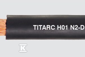 Przewód jednożyłowy gumowy, spawalniczy TITARC® H01N2-D 1×120 mm2 ze wzmocnioną osłoną 31008T
