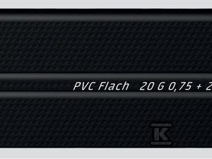 Przewód płaski kabel windowy 500V H05VVH6-F 20G0,75+2X(2×0,34)QM żyły białe numerowane, Z/O 18048040