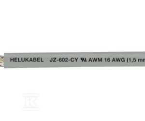 Przewód sterowniczo-zasilająco PVC wg UL/CSA, ekranowany JZ-602-CY 7G16 mm2 AWG6 szary, żyły czarne numerowane wg DIN VDE 0293-334 82944