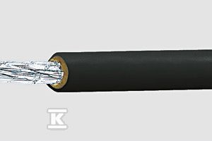 Przewód jednożyłowy gumowy, bezhalogenowy NSHXAFÖ 1×1,5 mm2 czarny, odporny na zwarcia do 1 kV 38517