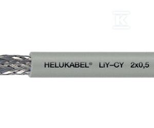 Przewód PVC do przesyłu danych, ekranowany LiY-CY 7×1,5 mm2 szary, żyły kolorowe wg DIN 47100 18048821