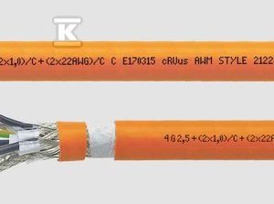 Przewód topSErv hybrid PUR orange T.SERV 4G16+2×1,5+2x22AWGC do silników SICK 709705