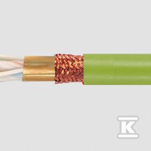 Przewód S-FTP, kategoria 5 helukat 100T 4x2XAWG26/19 żyły izolowaney po, opona PUR 800067