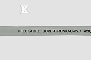 Przewód PVC do prowadników kablowych, ekranowany SUPERTRONIC®-C-PVC 3×0,34 mm2 szary, żyły kolorowe wg DIN 47100 49643
