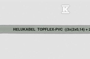 Przewód TOPFLEX-PVC PVC 10×0,14+2×0,5 10×0,14+2×0,5 22845