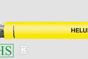 Przewód kabel lan, S/FTP, żółty helukat 1500 4x2XAWG22/1 izolacja pe, powłoka FRNC 802169