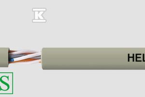 Przewód lan, UTP helukat 155 4x2XAWG24/1 żyły izolowaney pe, opona PVC 80053
