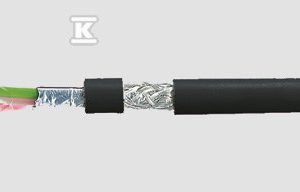 Przewód profibus L2 1x2X0,64 zewnętrzny, czarny 80792
