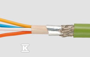 Przewód profinet A 2x2X0,64 aplikacje przemysł, czarny 801650