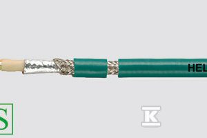 Przewód S-FTP, 4 żyły, kategoria 5 helukat 200S 4x1XAWG24/19 żyły izolowaney pp, opona PUR 800088