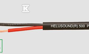 Przewód głośnikowy HELUSOUND 500 PUR 2×1,5 czarny 400109