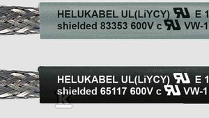 Przewód UL style 2516, 600 V UL(LIYCY) 2XAWG14 czarny, izolowany PVC, ekranowany 65114