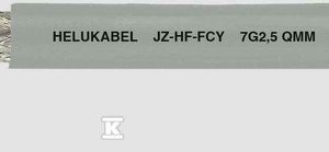 Kabel do prowadnic kablowych OZ-HF-FCY 2×0,5 AWG 20 szary 12908