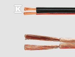 Przewód głośnikowy Loudspeaker 2×0,5 mm2 czarno-czerwony 40023