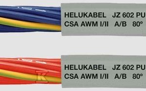 Przewód sterowniczy 600 V JZ-602 PUR AC 25G2,5 AWG14 żyły niebieskie numerowane 12846
