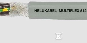 Przewód PUR do prowadników kablowych wg UL/CSA HELUCHAIN® MULTIFLEX 512®-PUR UL/CSA 18G2,5 mm2 szary, żyły czarne numerowane wg DIN VDE 0293-334 wg DIN VDE 0293-334 21615