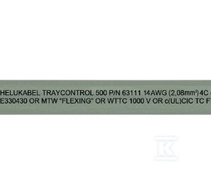 Przewód sterowniczy 600/1000 V TRAYCONTROL 500 4XAWG1 4XAWG1 62809