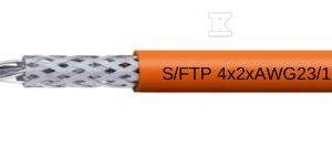 Przewód S/FTP 4x2XAWG23/1 CPR:B2ca pomarańczowy 18048560