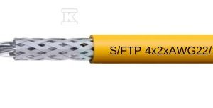 Przewód S/FTP 4x2XAWG22/1 CPR:B2ca żółty 18048563
