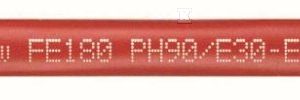 Kabel bezhalogenowy ognioodporny HDGs FE180 PH90/E30-E90 2×1 mm2 czerwony 18048572