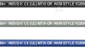 Przewód jednożyłowy PVC wg UL/CSA FIVENORM H05V2-K 0,75/AWG19 ciemnoniebiesko-pomarańczowy 63333