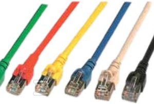 Przewód S/FTP bezhalogenowy patchkord RJ-45 10M KAT 6 czerwony 802997