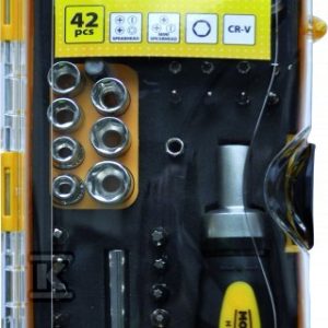 Zestaw wkrętak imbusy bity nasadki 42cz MN-14-518