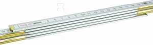 Miara drewniana składana 1m biała MN-80-149