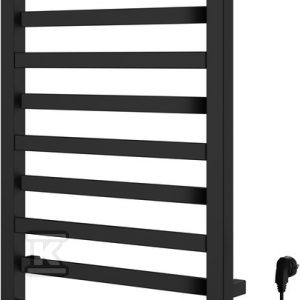 Grzejnik elektryczny Instal Projekt Poppy Electro czarny/black swan 40×160 cm PPYE-40/160C75+GH-06C2