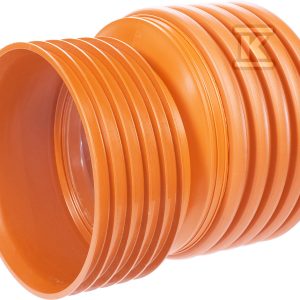 Redukcja PP K2-KAN DN/ID 200×150, na bose końce rur korugowanych, bez uszczelki, do kan.zewnętrznej, kolor pomarańczowy 1030183500