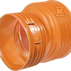 Redukcja PP K2-KAN DN/OD 250×200, na bose końce rur korugowanych, bez uszczelki, do kan.zewnętrznej, kolor pomarańczowy 1030233100