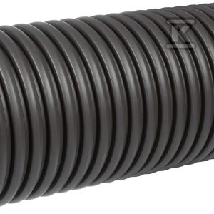 Rura kanalizacyjna zewnętrzna PP K2-KAN DN/ID 800×6000 SN8, bezkielichowa korugowana 2-warstwowa, bez uszczelki, kolor czarny 0943749600
