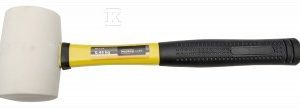 Młotek gumowy 450g trzonek fibreglass białe MN-31-316