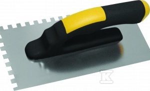 Paca nierdzewna ząb 280x130x10 mm uchwyt PVC MN-73-280