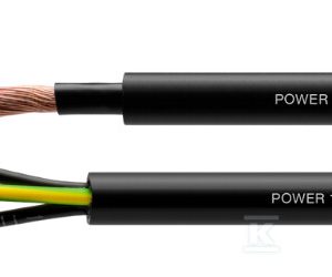 Przewód sterowniczo-zasilający XLPE/PVC POWER 1000-YFR 5G6 mm2 czarny, identyfikacja żył wg DIN VDE 0293-308 18191095