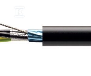 Przewód sterowniczy XLPE/PVC, ekranowany POWER 1000-YFR-OS 4G1,5 mm2 czarny, żyły czarne numerowane wg DIN VDE 0293-334 wg DIN VDE 0293-334 18191186