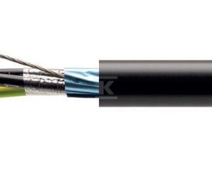 Przewód sterowniczy XLPE/PVC, ekranowany POWER 1000-YFR-OS 5G1,5 mm2 czarny, żyły czarne numerowane wg DIN VDE 0293-334 wg DIN VDE 0293-334 18191187