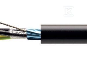 Przewód sterowniczy XLPE/PVC, ekranowany POWER 1000-YFR-OS 7G1,5 mm2 czarny, żyły czarne numerowane wg DIN VDE 0293-334 wg DIN VDE 0293-334 18191188