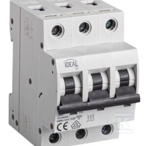 Wyłącznik nadmiarowo-prądowy, 6kA, 3P KMB6-C20/3 KANLUX IDEAL TS 23150