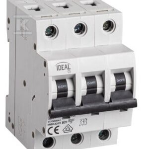 Wyłącznik nadmiarowo-prądowy, 6kA, 3P KMB6-B20/3 KANLUX IDEAL TS 23152