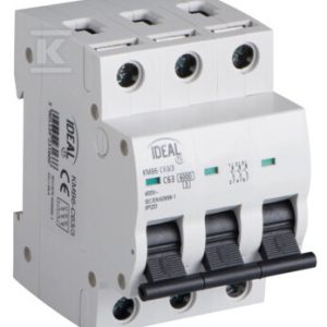 Wyłącznik nadmiarowo-prądowy, 6kA, 3P KMB6-C63/3 KANLUX IDEAL TS 23166