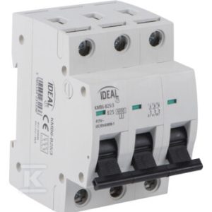 Wyłącznik nadmiarowo-prądowy, 6kA, 3P KMB6-C6/3 KANLUX IDEAL TS 23167