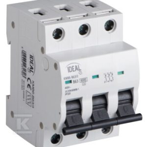 Wyłącznik nadmiarowo-prądowy, 6kA, 3P KMB6-B63/3 KANLUX IDEAL TS 23170
