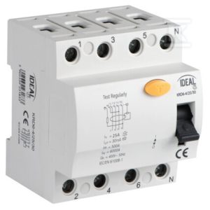 Wyłącznik różnicowo-prądowy, 4P KRD6-4/25/30 KANLUX IDEAL TS 23183