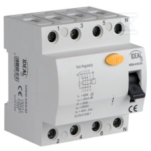 Wyłącznik różnicowo-prądowy, 4P KRD6-4/63/30 KANLUX IDEAL TS 23185