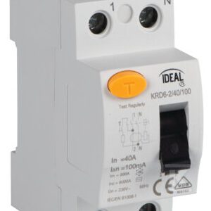 Wyłącznik różnicowo-prądowy, 2P KRD6-2/40/100 KANLUX IDEAL TS 23203